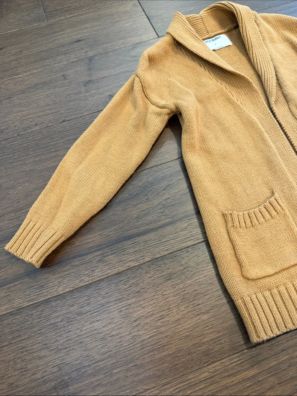 Old Navy Girls Camel Open-Front Knit Cardigan Size 4 - C34-118
